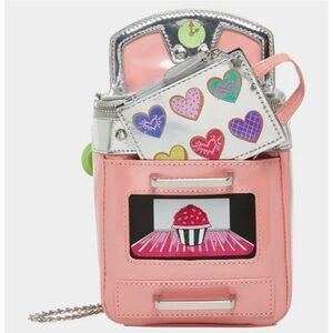 Betsey Johnson Pink Cupcake Crossbody Bag